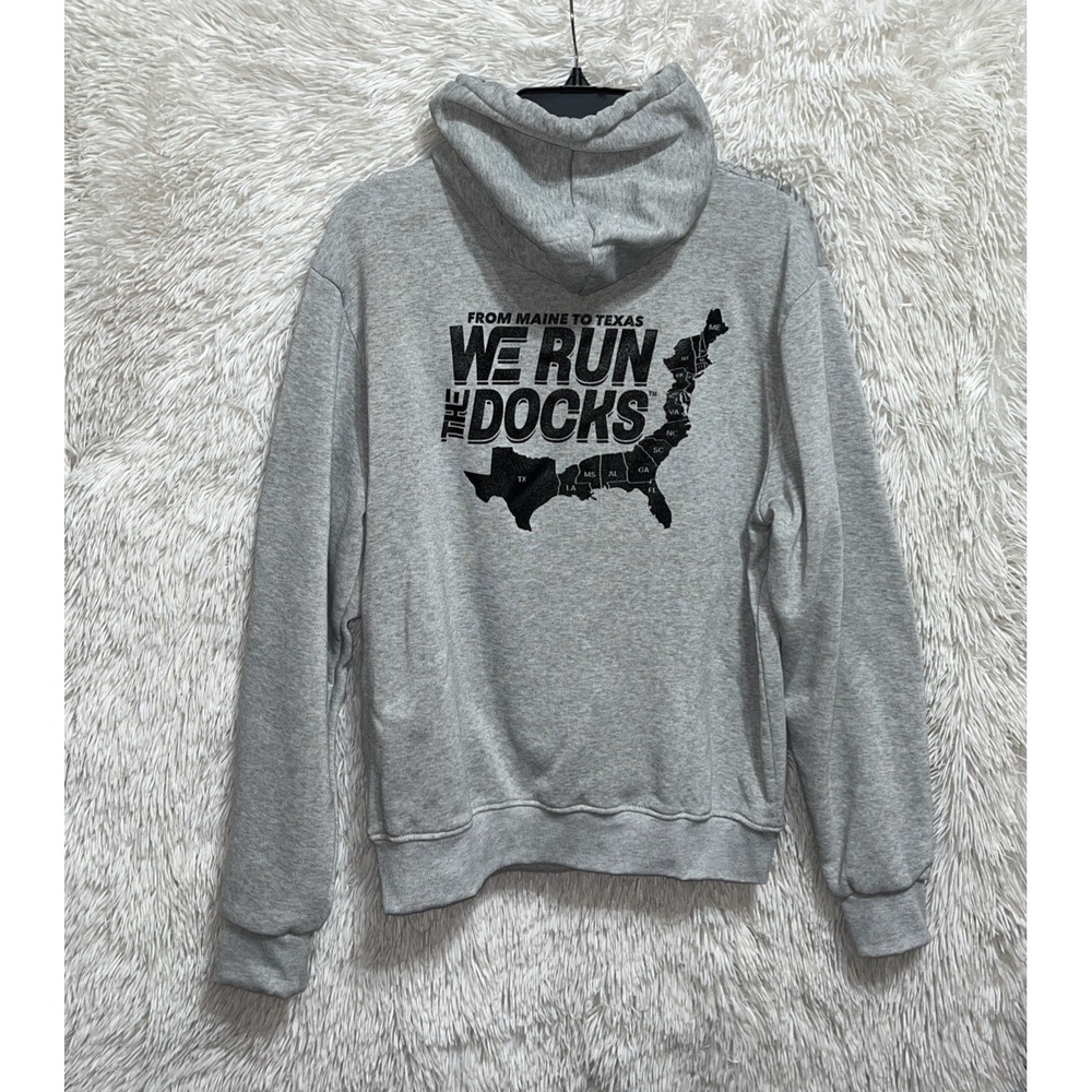 Men's‎ Sweatshirt Size M Gray Long Sleeve Drawstring Hoodie Pullover